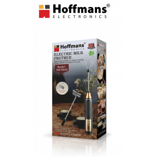 Ручний акумуляторний капучинатор для молока Hoffmans HM-8045 Рожевий
