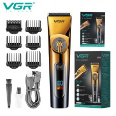 Машинка для стрижки VGR V-663 Акумуляторна з дисплеєм та регулюванням довжини 0.5-19 мм