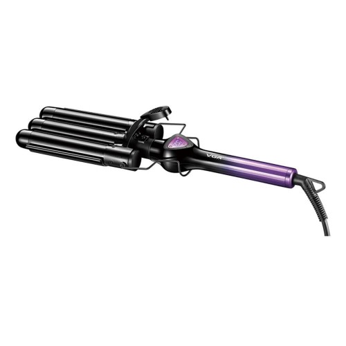 Плойка потрійна VGR V-590, 140-200 °C, керамічне покриття, LED дисплей, 130 W Фіолетова