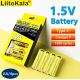 Набір акумуляторів LiitoKala USB-T36 (4xAA 2400mAhh, 1.5V), 4 в 1 Type-C з кабелем зарядки