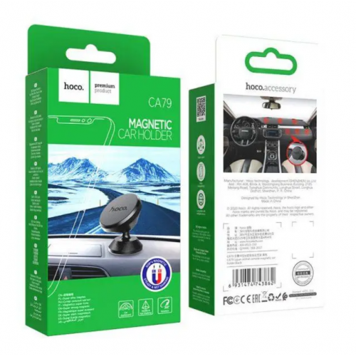 Тримач для телефону в машину HOCO CA79 Ligue central console magnetic car holder Чорний