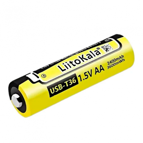 Акумулятор AA, LiitoKala T36 1.5V, Type C роз'єм 2400mAh, ОРИГІНАЛ