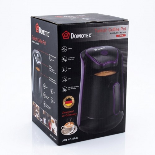 Електрична турка кавоварка Domotec MS-102S для кави та молока 1200Вт