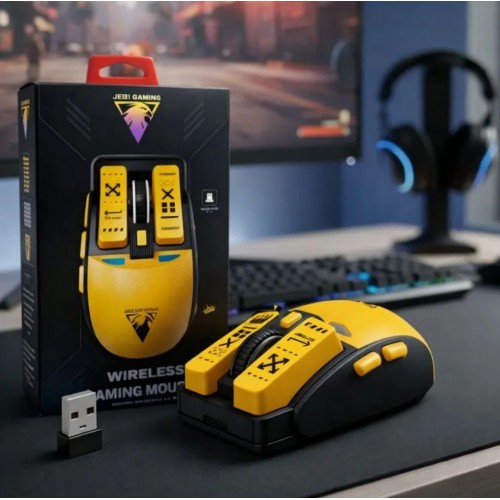 Бездротова ігрова миша JEDEL WD149 7D, Bluetooth + 2.4GHz, 3200 DPI, RGB підсвітка, акумуляторна