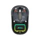 Бездротова миша акумуляторна з USB адаптером, 10м, JEDEL WD141 Прозора