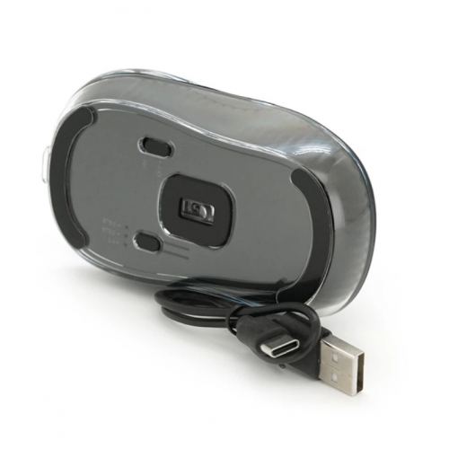 Бездротова миша акумуляторна з USB адаптером, 10м, JEDEL WD141 Прозора