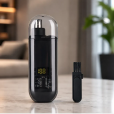 Тример для носа та вух, від USB, 8000 об/хв / Тример для носа / Тример для вух Чорний