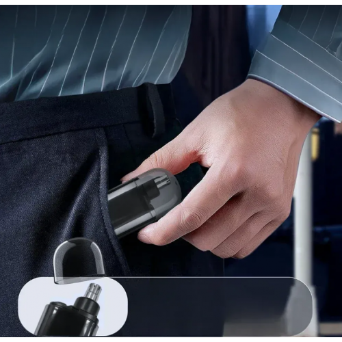 Тример для носа та вух, від USB, 8000 об/хв / Тример для носа / Тример для вух Чорний