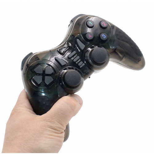 Ігровий джойстик бездротовий геймпад 7 в 1 для ноутбука телевізора PC PS1 PS2 PS3 PC360 TV Android Чорний