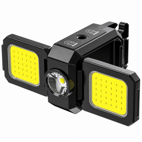 Акумуляторний LED ліхтар-брелок WJ 808 COB 1000LM USB Type-C з магнітом відкривачкою 5 режимів подвійний