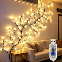 Світлодіодна гірлянда-гілка 1.5м "Luminara" з USB-живленням та 72 LED Тепле світло