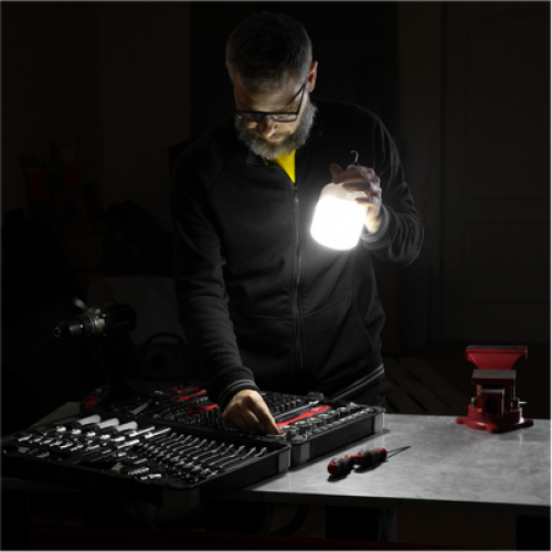 Світильник акумуляторний підвісний 24 SMD INTERTOOL LB-0110