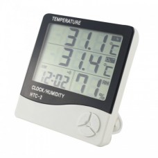 Термометр, гигрометр, метеостанция, часы HTC-2 + выносной датчик