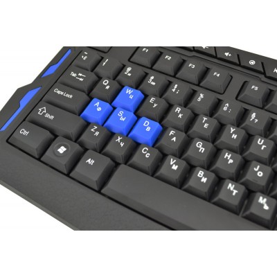 Игровая беспроводная клавиатура + мышка HK8100 с USB приёмником