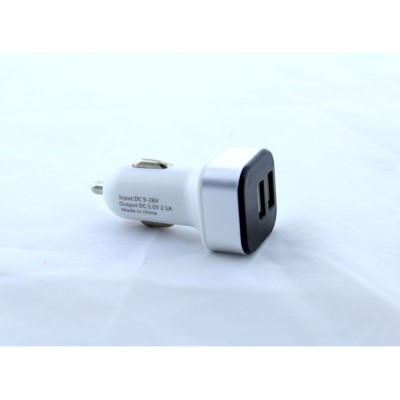 Авто USB зарядка адаптер HC-1 9001 от прикуривателя 12v зарядное Белый
