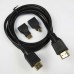 Кабель HDMI 3IN1 с переходниками micro mini 1,5 метра шнур