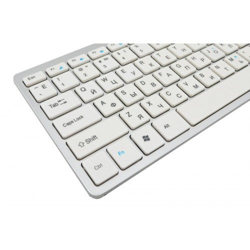 Беспроводная русская клавиатура mini и мышь keyboard 908 + приёмник Серая