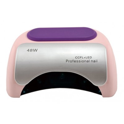 УФ лампа для ногтей Beauty nail 18K CCFL LED 48W сушилка сенсор Светло-розовый