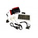 Фонарь ручной светодиодный Yajia YJ-1902T с солнечной панелью и USB Power Bank