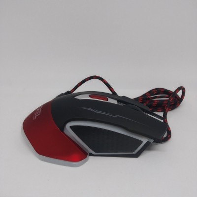 Игровая проводная мышь USB JEDEL GM740 с подсветкой 3200dpi мышка Чёрная с красным
