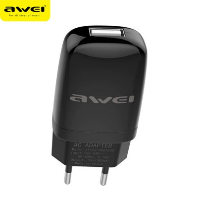 Сетевой адаптер Awei C821 5V, 2.1A, 1 USB зарядка