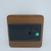 Настольные деревянные Часы VST 872 коричневое дерево (зеленая подсветка)