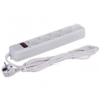 Удлинитель - Cетевой фильтр Greelite на 5 розеток 1,8 метра кабель Белый
