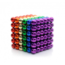 Неокуб Neocube 216 шариков 5мм в металлическом боксе (разноцветный)
