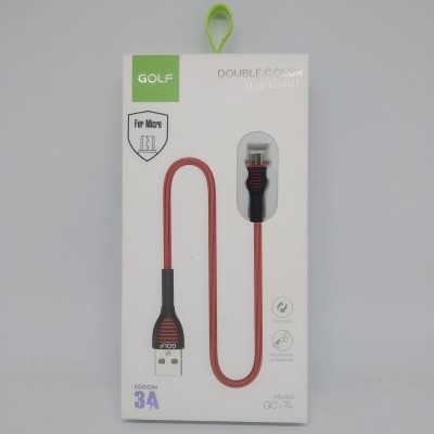 Шнур для зарядки Micro USB - USB GOLF GC-74 кабель Красный
