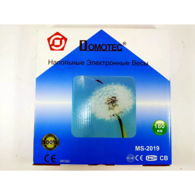 Электронные напольные весы Domotec MS-2019 до 180 кг с ЖК дисплеем С ОДУВАНЧИКОМ