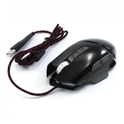 Игровая компьютерная проводная мышка USB Jedel GM770 с подсветкой Чёрный