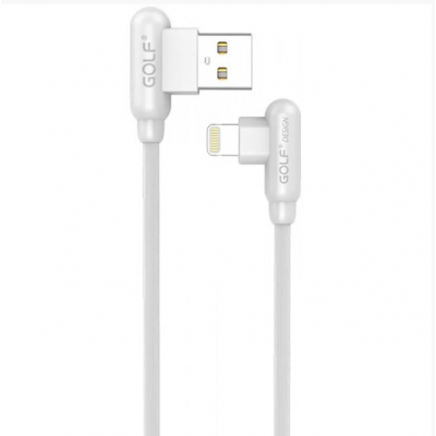 Шнур для зарядки Iphone USB GOLF GC-45 кабель 2,4A Белый