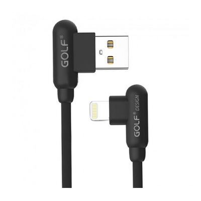 Шнур для зарядки Iphone USB GOLF GC-45 кабель 2,4A Чёрный