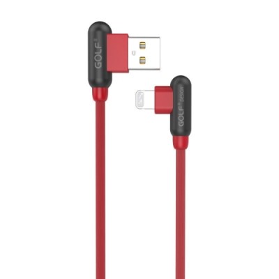 Шнур для зарядки Iphone USB GOLF GC-45 кабель 2,4A Красный