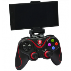 Беспроводной Bluetooth джойстик Gen Game V8 Чёрный с красным