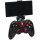 Беспроводной Bluetooth джойстик Gen Game V8 Чёрный с красным