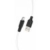 USB Кабель для Iphone HOCO X21 Plus "Silicone" lightning 1М черно-белый