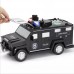 Машинка 3в1 копилка + сейф + игрушка полицейская черная