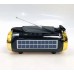 Портативная колонка, акустика GOLON RX-BT180S с солнечной панелью Чёрный