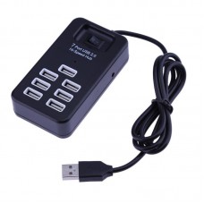 Хаб концентратор Digital USB 2.0 hub на 7 портов P-1602 Чёрный