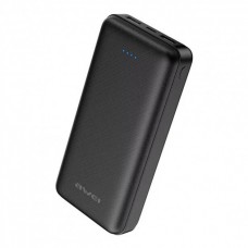 Внешний портативный аккумулятор Power bank Awei P47K 20000mAh Чёрный