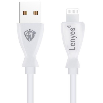 Кабель, шнур Lenyes LC901 USB-Lightning Iphone провод 2,4A Белый