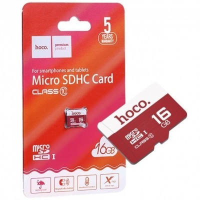 Карта памяти для телефона, смартфона, планшета Hoco MicroSD HC 16GB Class 10