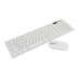 Беспроводная клавиатура с мышкой UKC k06 с адаптером Белая