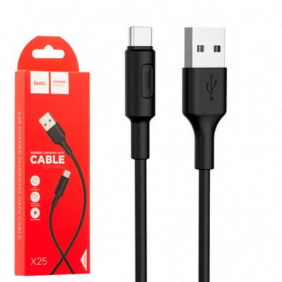USB дата-кабель Hoco X25 Soarer Type-C 1 метр черный