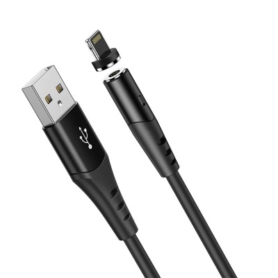 Магнитный кабель для Iphone USB Lightning Magnetic USB Cable HOCO X60 Чёрный