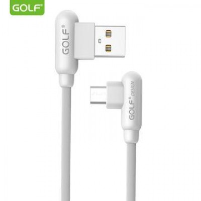 Шнур для зарядки Micro USB - USB GOLF GC-45 кабель 2,4A Белый