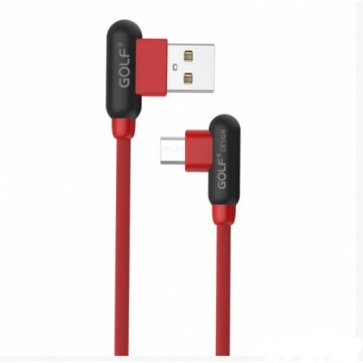 Шнур для зарядки Micro USB - USB GOLF GC-45 кабель 2,4A Красный