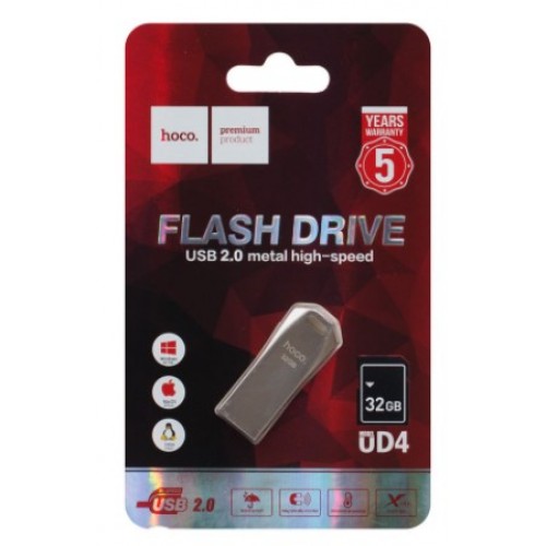 Флешка HOCO USB Hoco UD4 32GB Серая