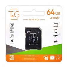 Карта памяти MicroSDHC 64GB UHS-I Class 10 T&G С адаптером